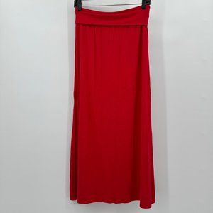 Pink fold over maxi skirt women’s Large y2k glam fairy boho summer